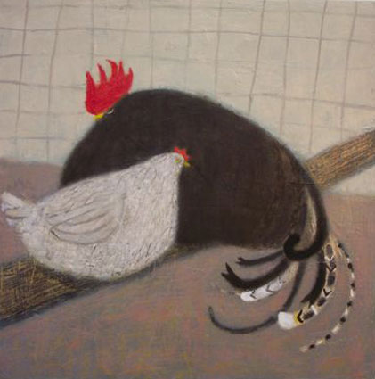 The contented Rooster